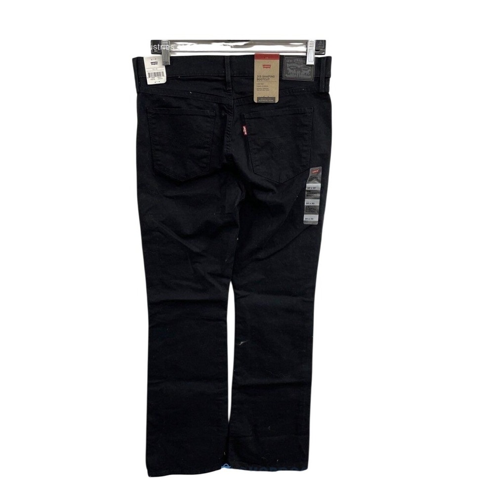 Levis 315 Shaping Bootcut Jeans Womens 30x30 Black Mid Rise Tummy Slimming NEW